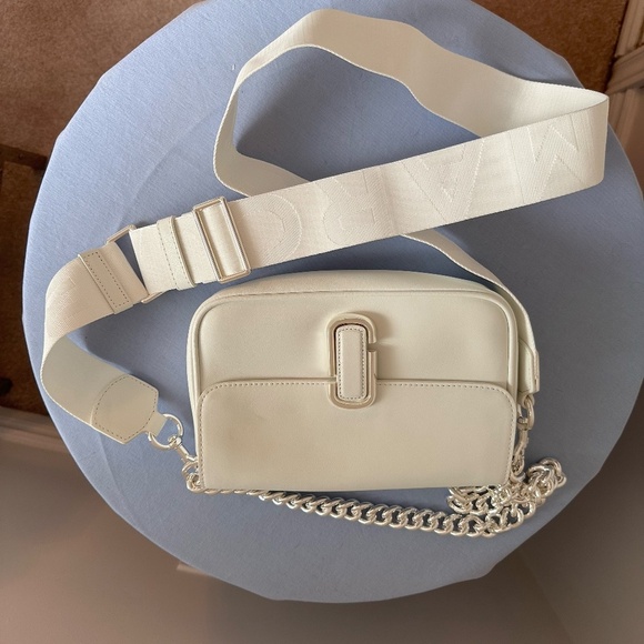 Marc Jacobs The J Marc Shoulder Bag White/Silver - Picture 8 of 9